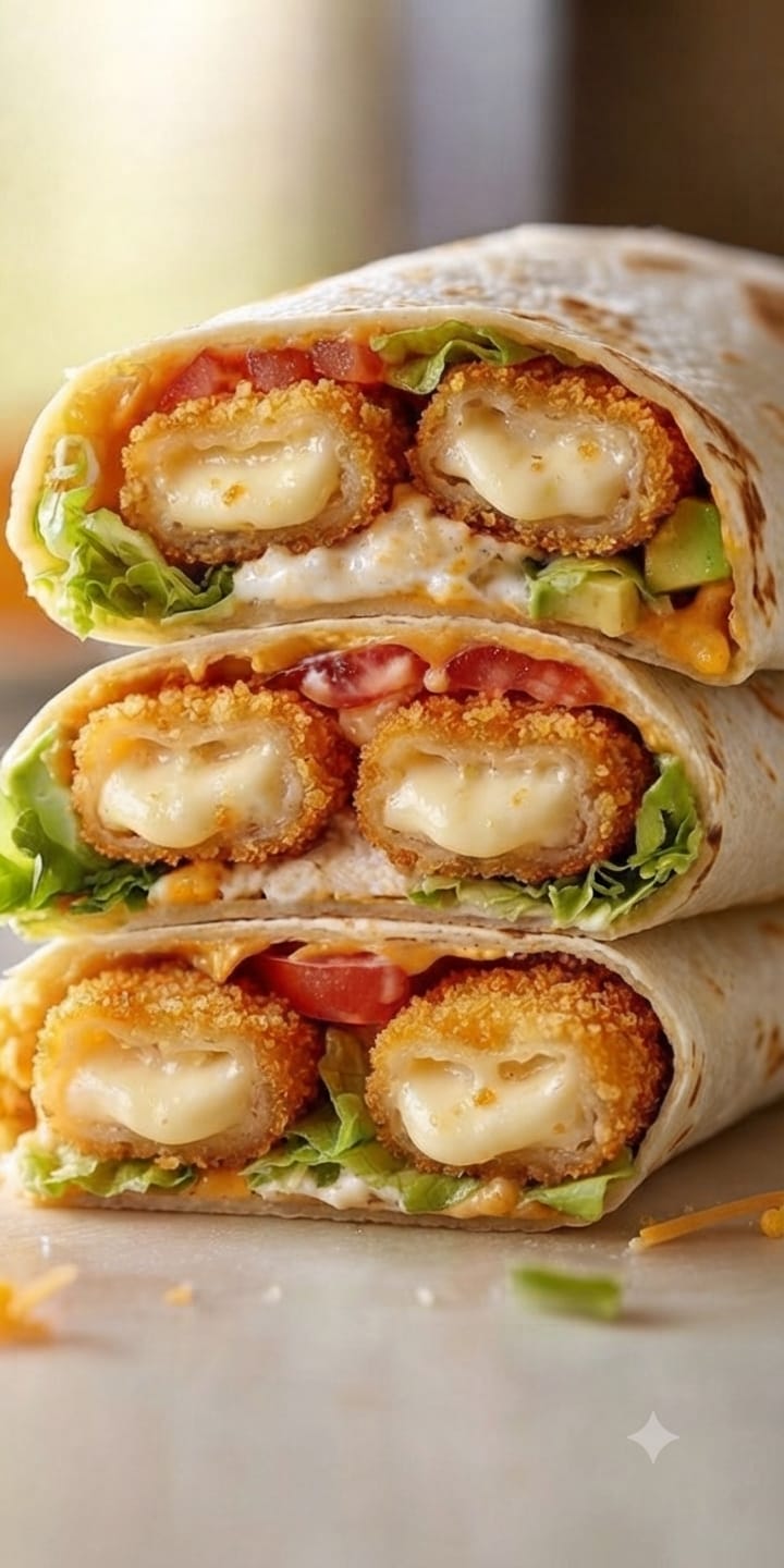 Wrap chèvre pané
